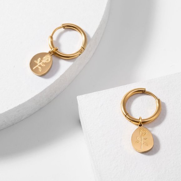 Earrings And Necklace Set 18K Gold Fashion Simple ZB1238823 - Picture 2 of 2